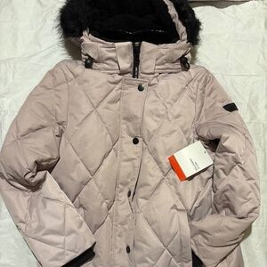 Arctic Expedition Quilted Down Ski Parka w/ Faux Fur Hood - Women’s Small - NWT